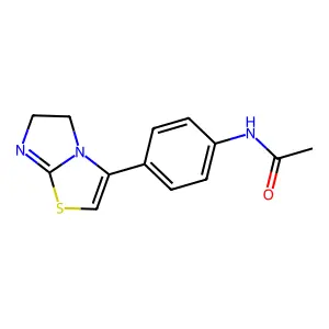 N-[4-(5,6-Dihydroimidazo[2,1-b]thiazol-3-yl)phenyl]acetamide structure