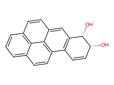 cis-Benzo(a)pyrene-7,8-dihydrodiol structure