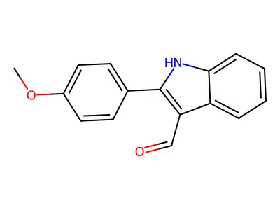 2-(4-methoxyphenyl)-1H-indole-3-carbaldehyde structure
