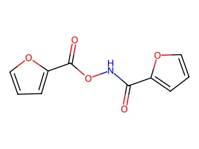 N-[(Furan-2-carbonyl)oxy]furan-2-carboxamide structure