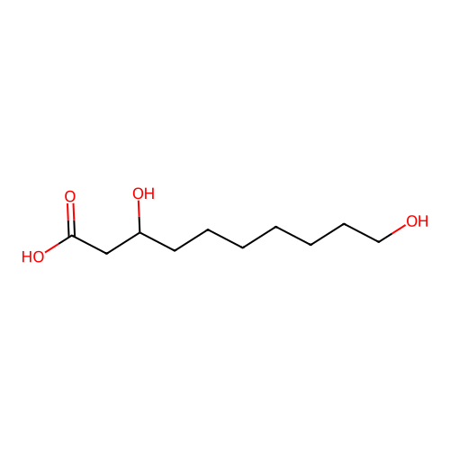 3,10-二羟基癸酸 structure