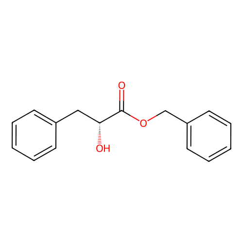 Benzyl (R)-(+)-2-hydroxy-3-phenylpropionate structure