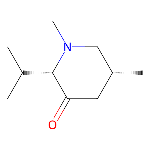 (2S,5R)-1,5-dimethyl-2-propan-2-ylpiperidin-3-one structure