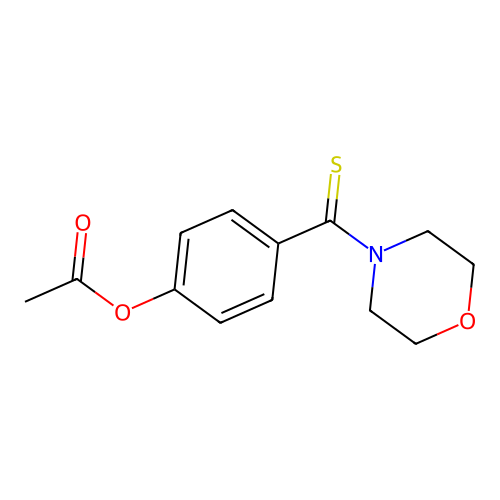 4-(4-Morpholinylcarbothioyl)phenyl acetate structure