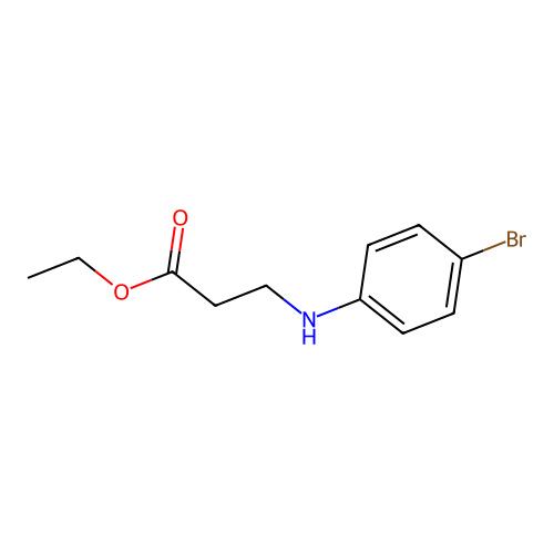 Ethyl 3-[(4-bromophenyl)amino]propanoate structure
