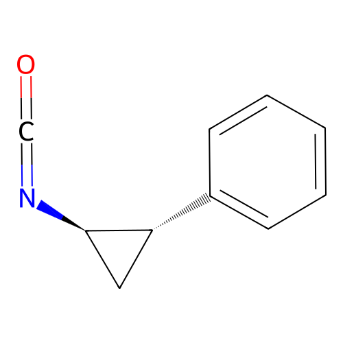 trans-2-Phenylcyclopropyl isocyanate structure