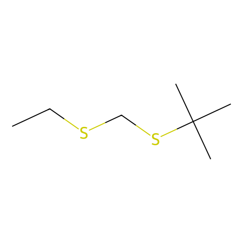2,2-Dimethyl-3,5-dithiaheptane structure