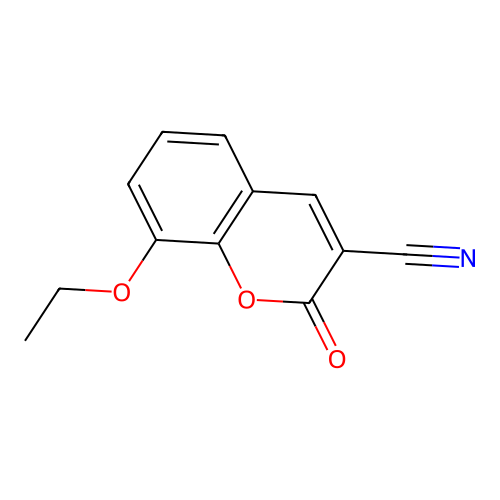 8-ethoxy-2-oxo-2H-chromene-3-carbonitrile structure