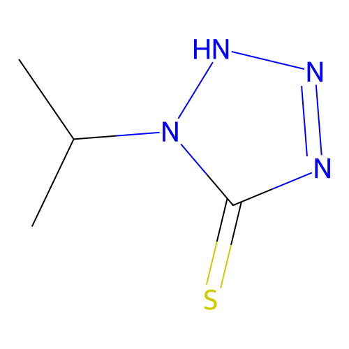 1,2-Dihydro-1-(1-methylethyl)-5H-tetrazole-5-thione structure