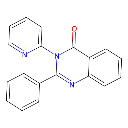 2-Phenyl-3-pyridin-2-ylquinazolin-4-one structure