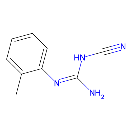 N-Cyano-N'-(2-methylphenyl)guanidine structure
