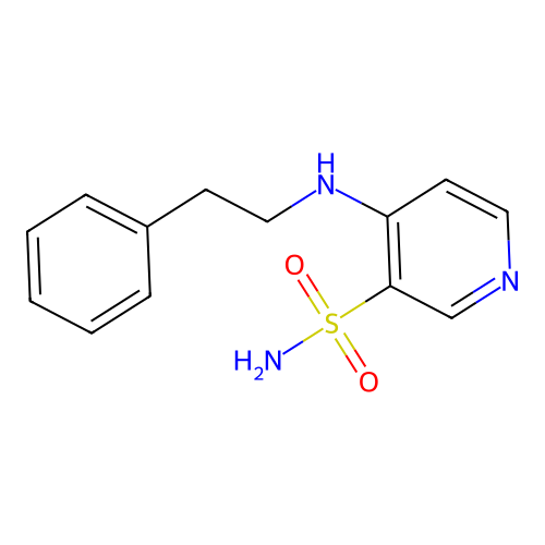 4-[(2-Phenylethyl)amino]-3-pyridinesulfonamide structure