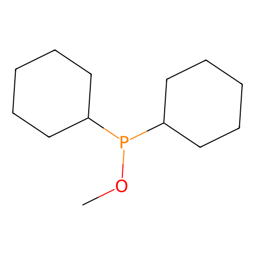 Phosphinous acid, dicyclohexyl-, methyl ester structure