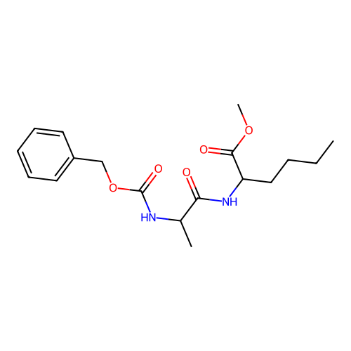 Carbobenzyloxy-L-alanyl-L-norleucine methyl ester structure