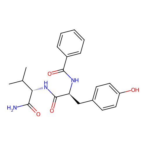 BZ-TYR-VAL-NH2 structure