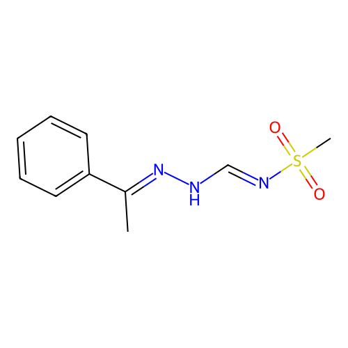 N'-methylsulfonyl-N-(1-phenylethylideneamino)methanimidamide structure