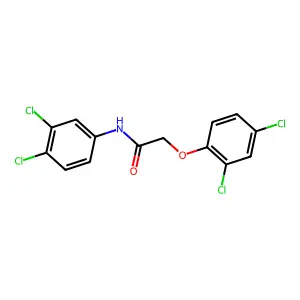 2-(2,4-dichlorophenoxy)-N-(3,4-dichlorophenyl)acetamide structure