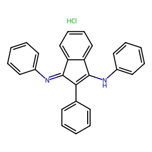 N,2-Diphenyl-1-(phenylimino)inden-3-amine monohydrochloride structure