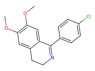 1-(4-Chlorophenyl)-6,7-dimethoxy-3,4-dihydroisoquinoline structure
