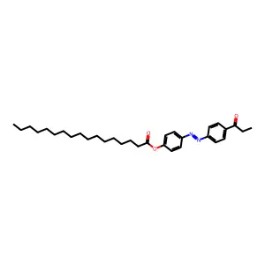 4-Propionyl-4'-n-heptadecanoyloxyazobenzene structure
