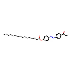 4-Propionyl-4'-n-hexadecanoyloxyazobenzene structure