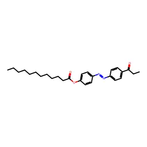 4-Propionyl-4'-n-dodecanoyloxyazobenzene structure