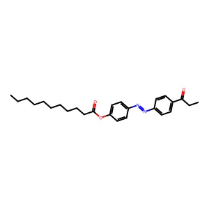 4-Propionyl-4'-n-undecanoyloxyazobenzene structure