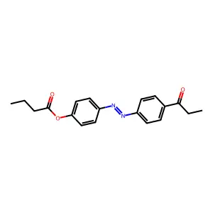 4-Propionyl-4'-n-butanoyloxyazobenzene structure