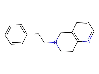 1,6-Naphthyridine, 5,6,7,8-tetrahydro-6-(2-phenylethyl)- structure
