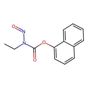1-naphthyl-N-ethyl-N-nitrosocarbamate structure