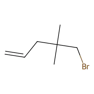 5-Bromo-4,4-dimethylpent-1-ene structure