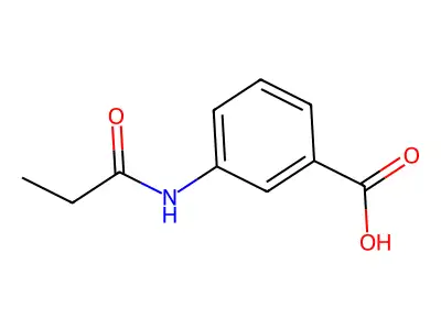 3-(propanoylamino)benzoic Acid structure