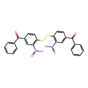 4-苯甲酰基-2-硝基苯基二硫化物 structure