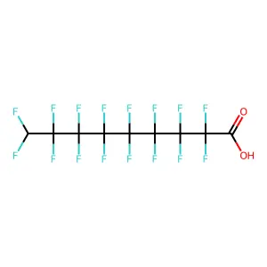 2,2,3,3,4,4,5,5,6,6,7,7,8,8,9,9-Hexadecafluorononanoic acid structure