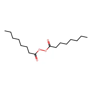 Caprylyl peroxide structure