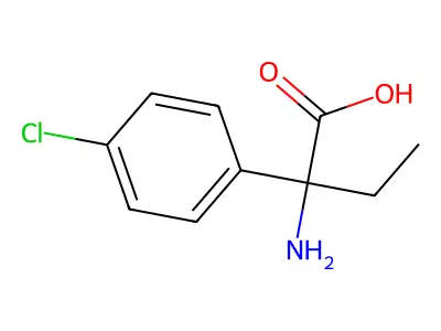 2-氨基-2-(4-氯苯基)丁酸 structure