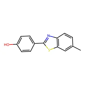 4-(6-Methyl-2-benzothiazolyl)phenol structure
