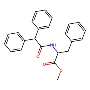 Methyl 2-[(2,2-diphenylacetyl)amino]-3-phenylpropanoate structure