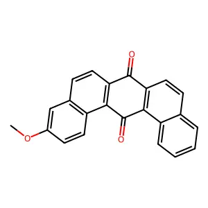 Dibenz(a,j)anthracene-7,14-dione, 3-methoxy- structure
