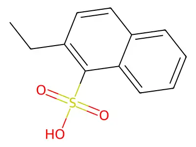 2-Ethylnaphthalene-1-sulfonic acid structure
