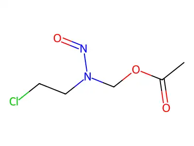N-Nitroso-N-(acetoxymethyl)-2-chloroethylamine structure