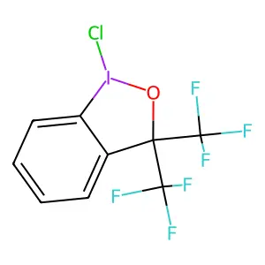 1-Chloro-3,3-bis(trifluoromethyl)-1,3-dihydro-1lambda~3~,2-benziodoxole structure