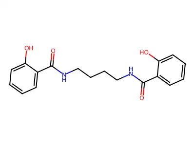 Benzamide, N,N'-1,4-butanediylbis(2-hydroxy- structure