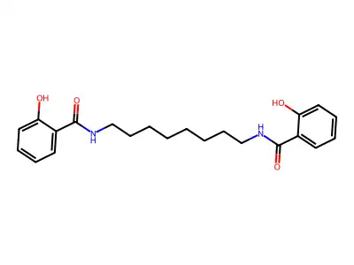Benzamide, N,N'-1,8-octanediylbis(2-hydroxy- structure