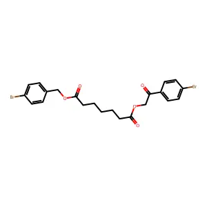 (4-Bromophenyl)methyl 2-(4-bromophenyl)-2-oxoethyl heptanedioate structure