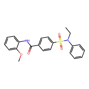 4-[ethyl(phenyl)sulfamoyl]-N-(2-methoxyphenyl)benzamide structure