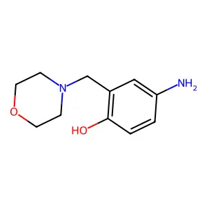 4-Amino-2-(morpholin-4-ylmethyl)phenol structure