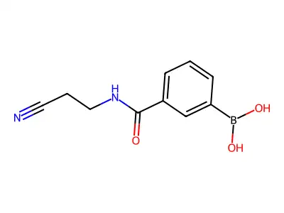 3-(2-Cyanoethylaminocarbonyl)benzeneboronic acid structure