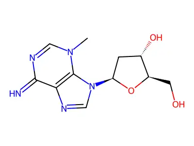 3-Methyl-2'-deoxyadenosine structure