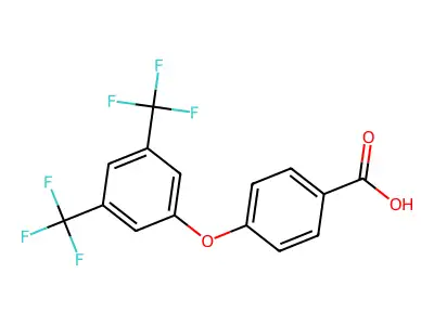 4-[3,5-bis(trifluoromethyl)phenoxy]benzoic Acid structure